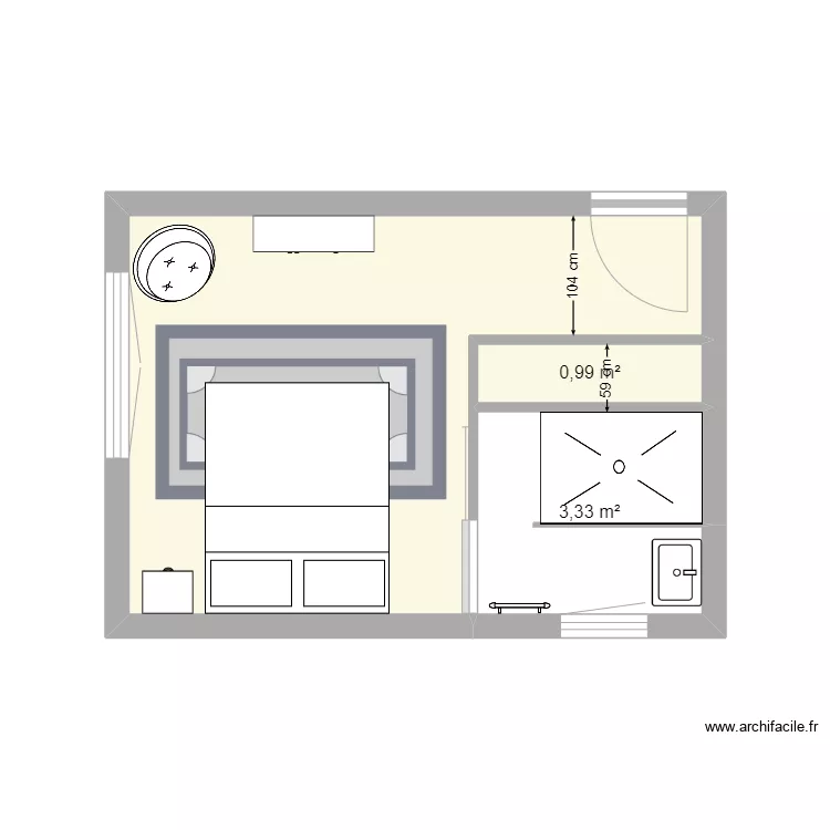 chambre lagord . Plan de 