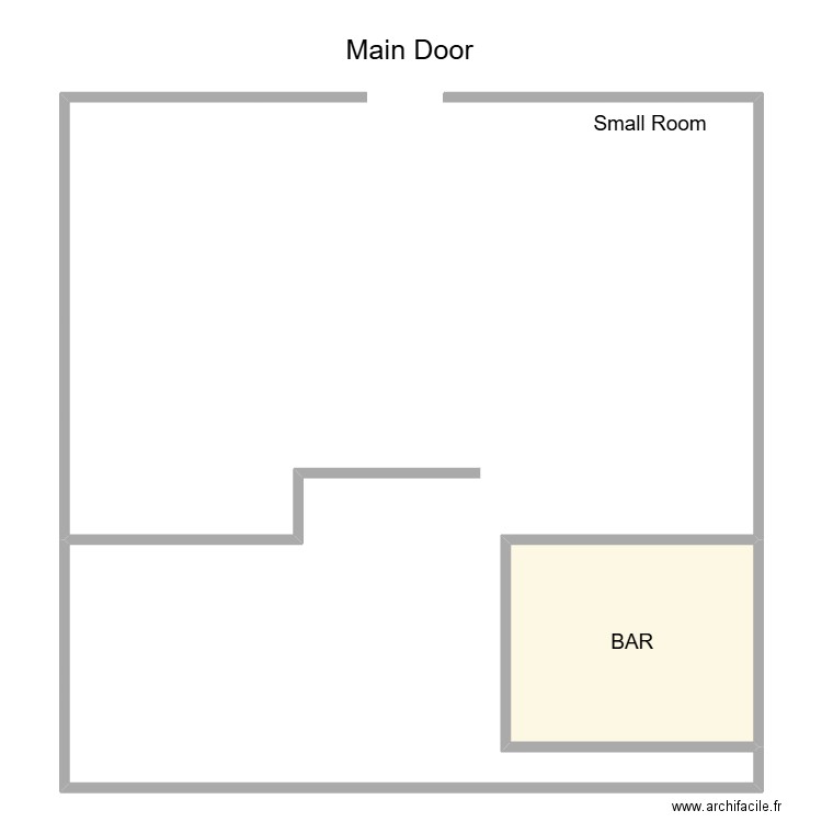 Casa di fratelli. Plan de 1 pièce et 41 m2
