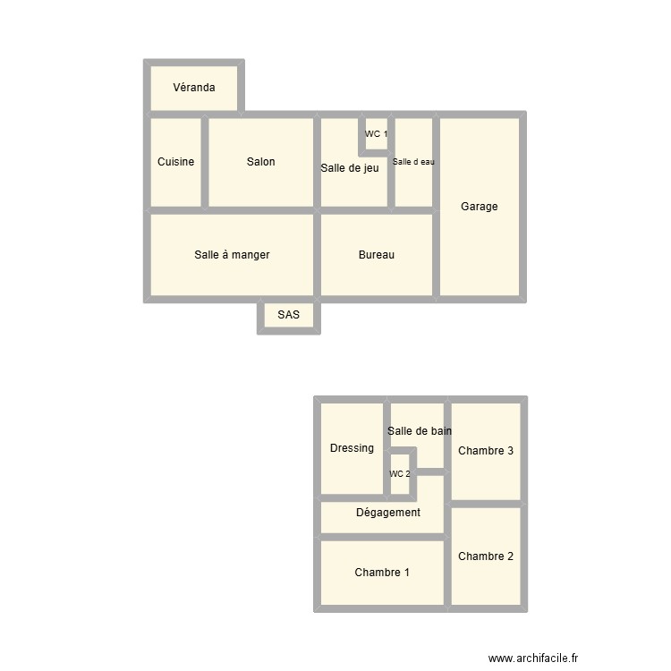 2505 PLANCHON. Plan de 17 pièces et 26 m2