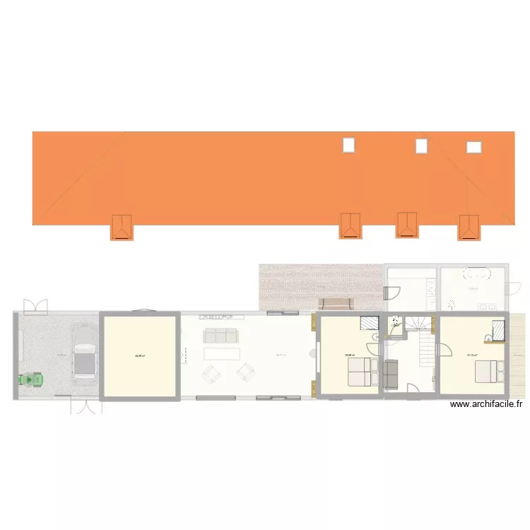 La pointe 6. Plan de 10 Pièces et 245 m²