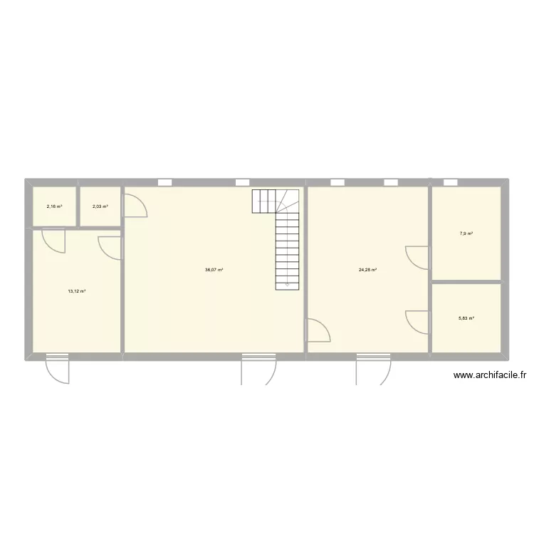 mas de las ortes RDC. Plan de 7 et 91 m² mas de las ortes RDC. Plan de 7 et 91 m²
