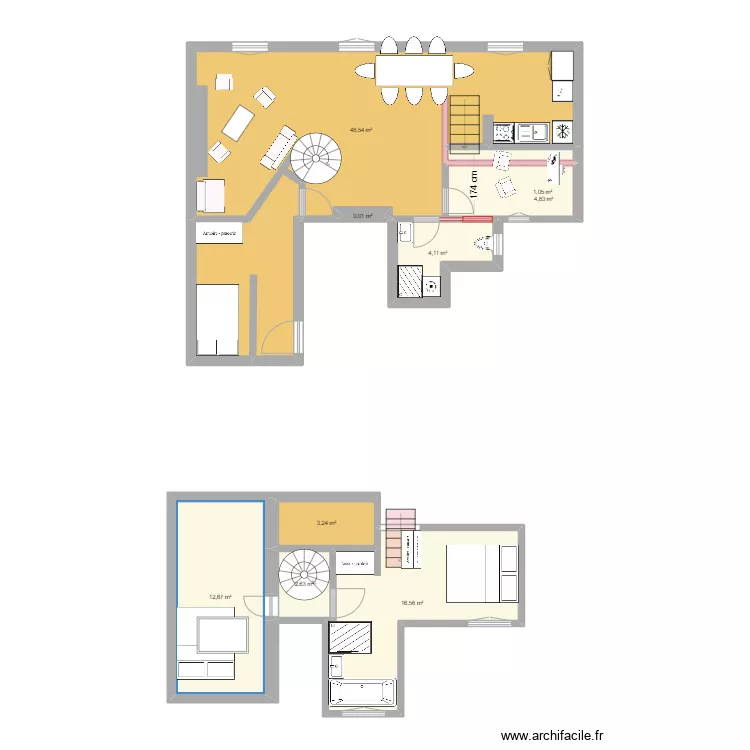 PARIS 5 REFAIT. Plan de 