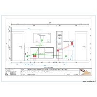 Plan  électrique mur séjour