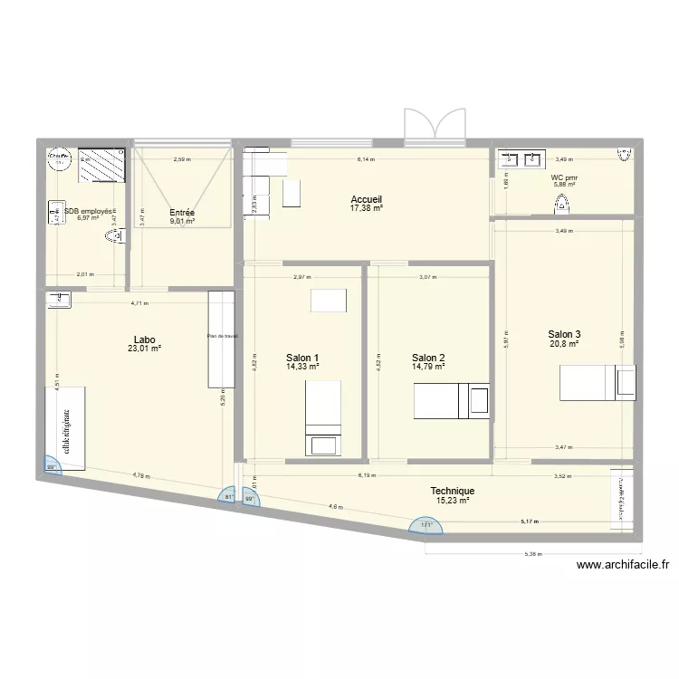 Funé alzinne. Plan de 9 et 127 m² Funé alzinne. Plan de 9 et 127 m²