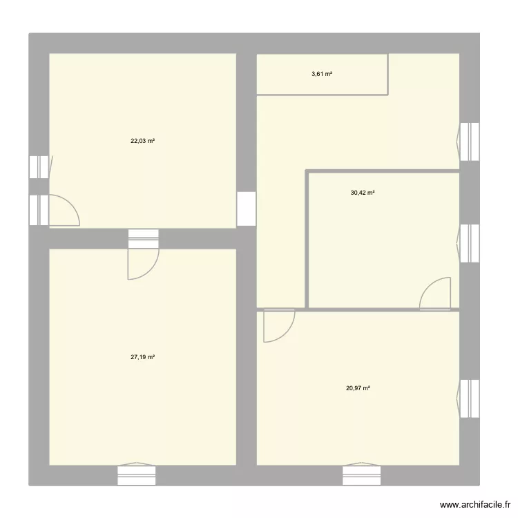 Culize. Plan de 5  et 104 m²