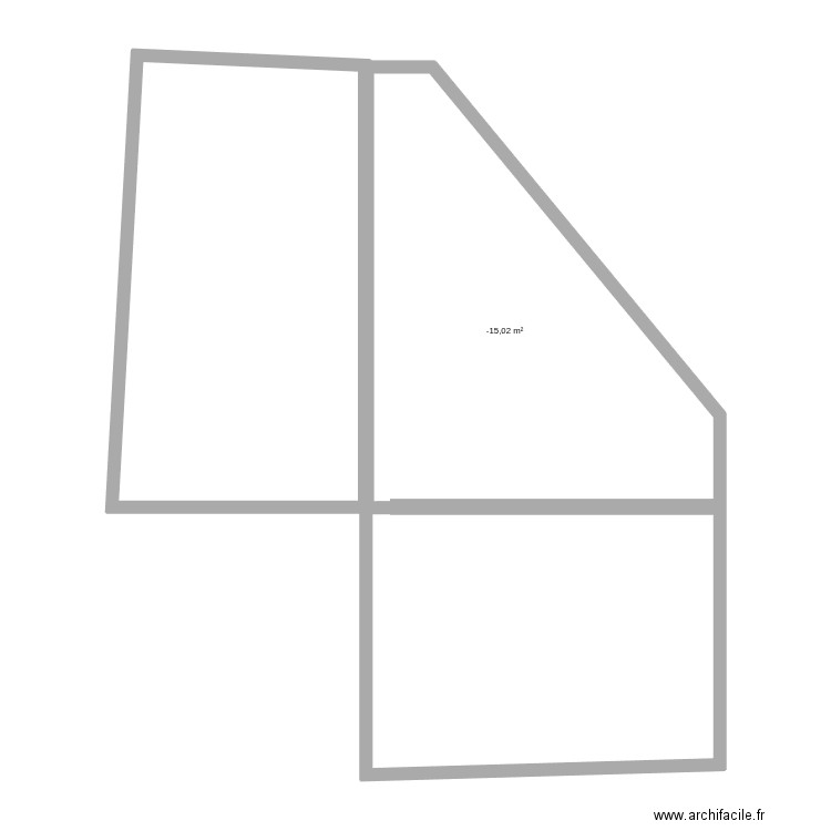 maison. Plan de 1 pièce et 30 m2