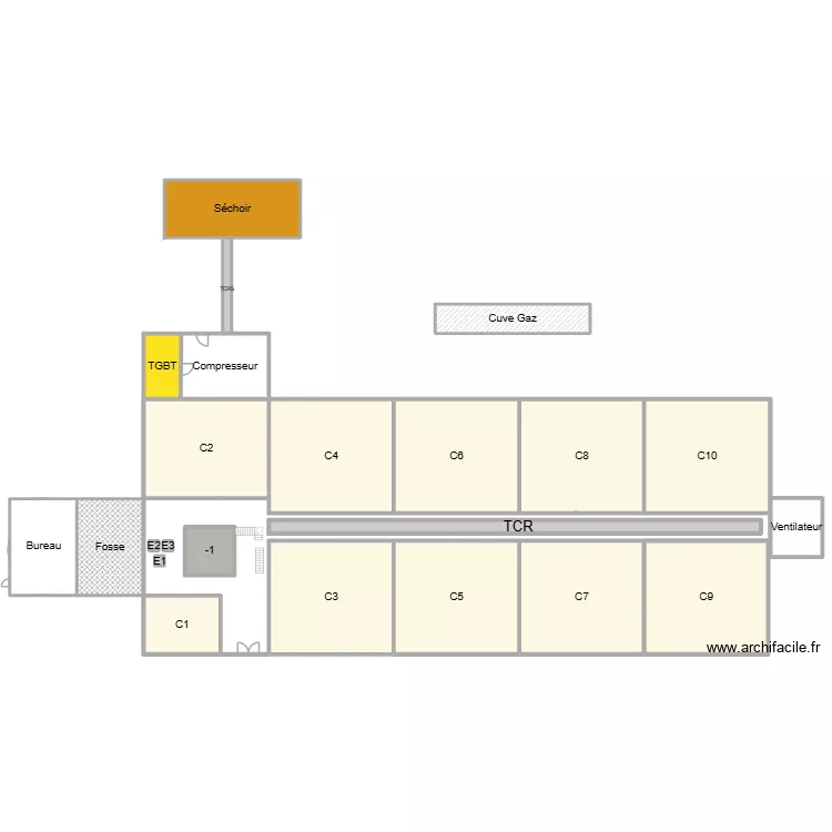 MV 3. Plan de 23  et 1814 m²