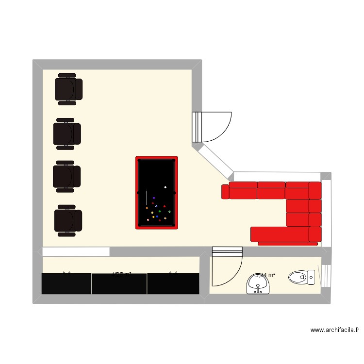 jon ikan. Plan de 0 pièce et 0 m2