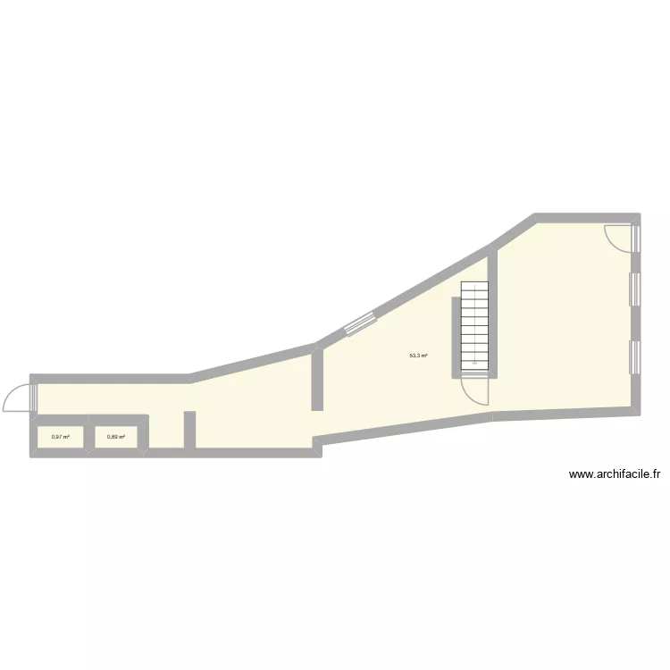 Plan Frameries. Plan de 3 et 55 m² Plan Frameries. Plan de 3 et 55 m²