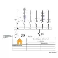 Sch&eacute;ma unifilaire 1er &eacute;tage