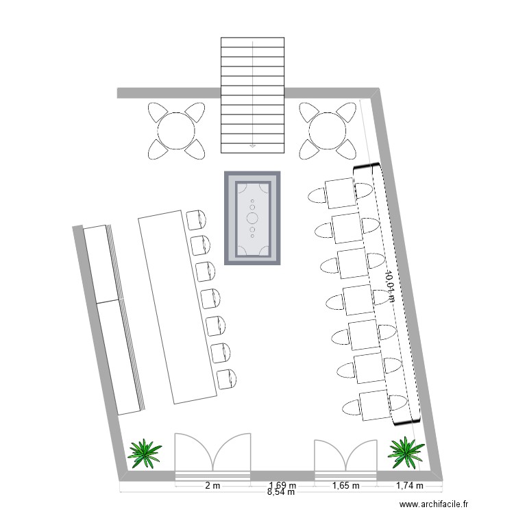 RAW.  Salle Bar. Plan de 0 pièce et 0 m2