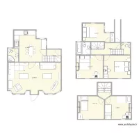 Cottage layout, bridge, two storey rear extension and existing extension raised and protected stair