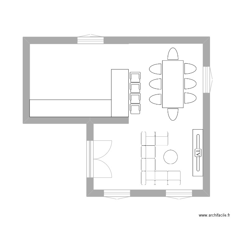 champi. Plan de 0 pièce et 0 m2