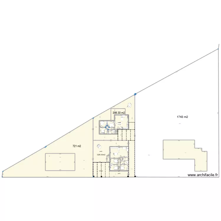 plan de masse 2 maison. Plan de 