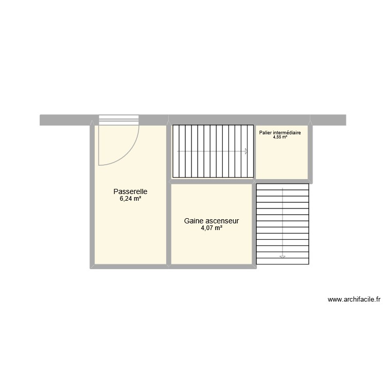 Gaine ascenseur ext&eacute;rieur GOURDON. Plan de 0 pièce et 0 m2