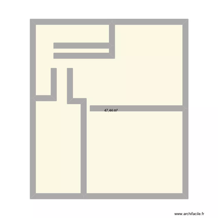mom. Plan de 1 et 47 m² mom. Plan de 1 et 47 m²