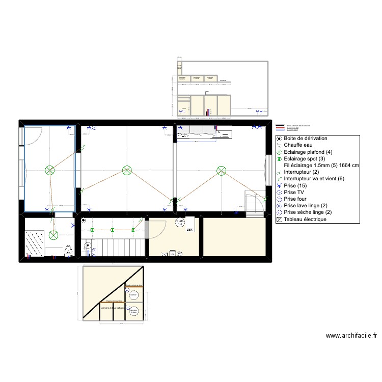 PLAN ALEX DSS. Plan de 26 pièces et 78 m2