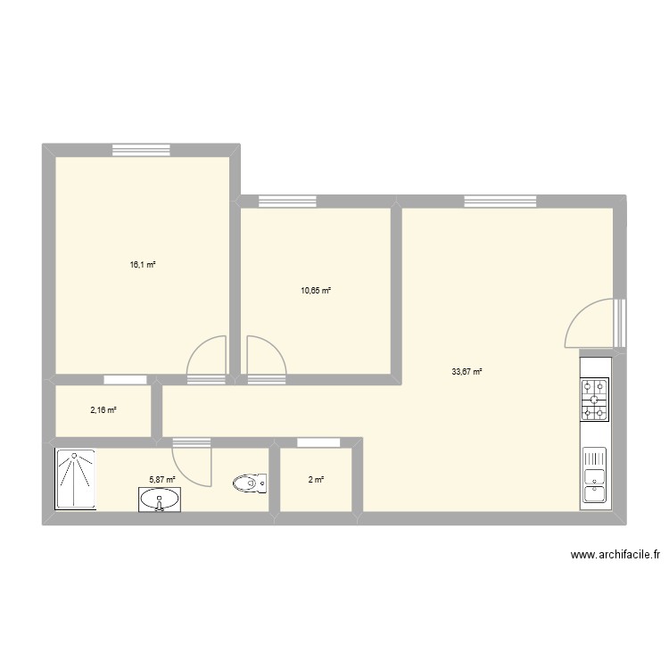 plan bousmail modifié. Plan de 0 pièce et 0 m2