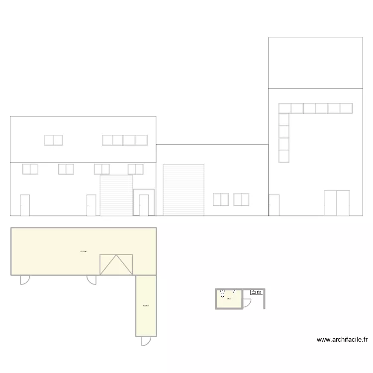 Plan facade extrusion SAS. Plan de 