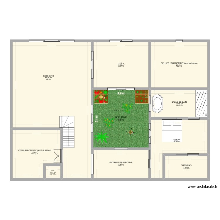 PLAN MAISON EN a FRAME 3 ok. Plan de 10 pièces et 197 m2