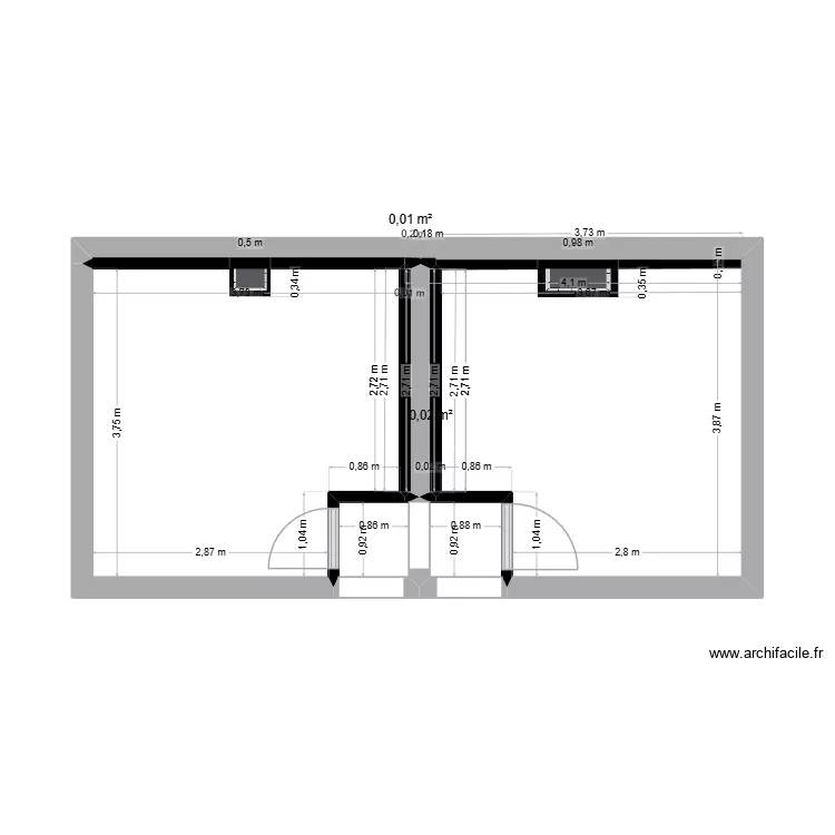 THOMAS +1 V2. Plan de 6  et 28 m²