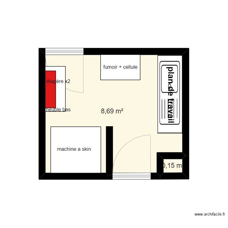 labo moutiers. Plan de 0 pièce et 0 m2