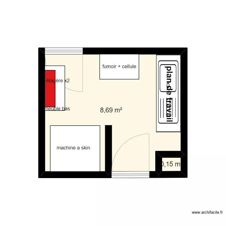 labo moutiers. Plan de 