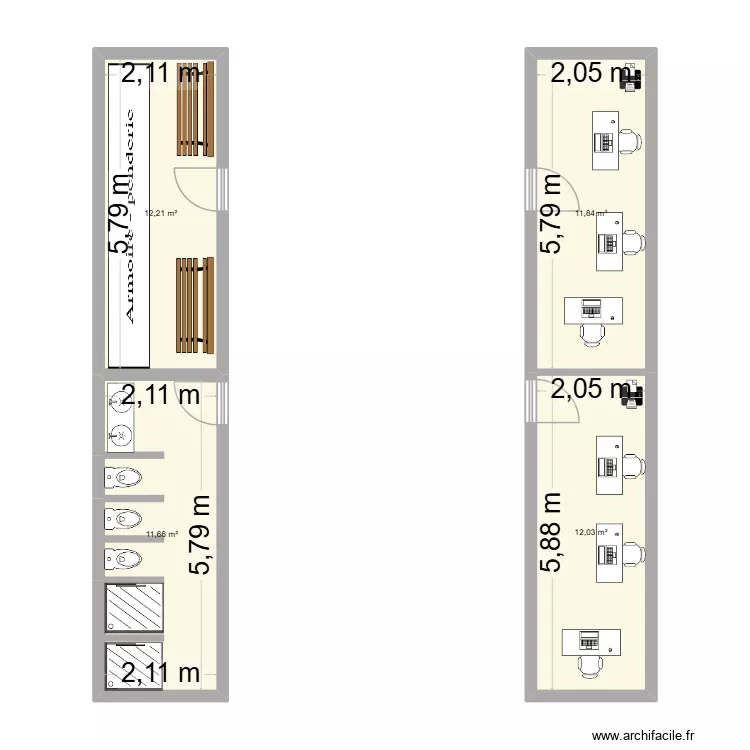 Ground floor dordt main office. Plan de 4 et 48 m² Ground floor dordt main office. Plan de 4 et 48 m²