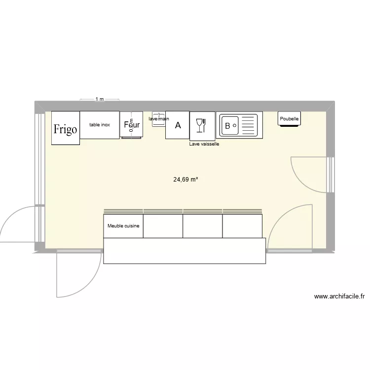 plan tempo gambsheim. Plan de 1  et 25 m²