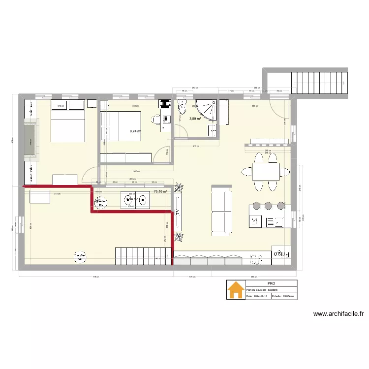 Entr&eacute; ext&eacute;rieure 2214 Valcartier . Plan de 