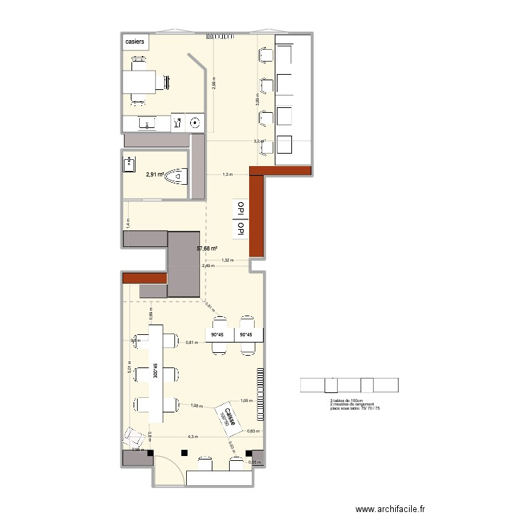 NB21 _ new 2025. Plan de 2 pièces et 61 m2