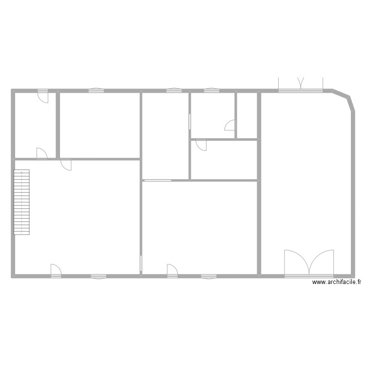 LEFEBVRE YVETTE RDC. Plan de 9 pièces et 350 m2