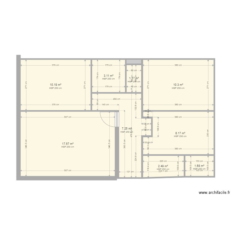 FONCIA SQUARE D ANJOU. Plan de 10 pièces et 62 m2