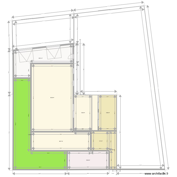 MESCHERS PLAN DE MASSE 02-2024. Plan de 10 pièces et 285 m2