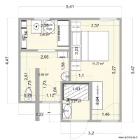 Chambre / Salle de bain VD