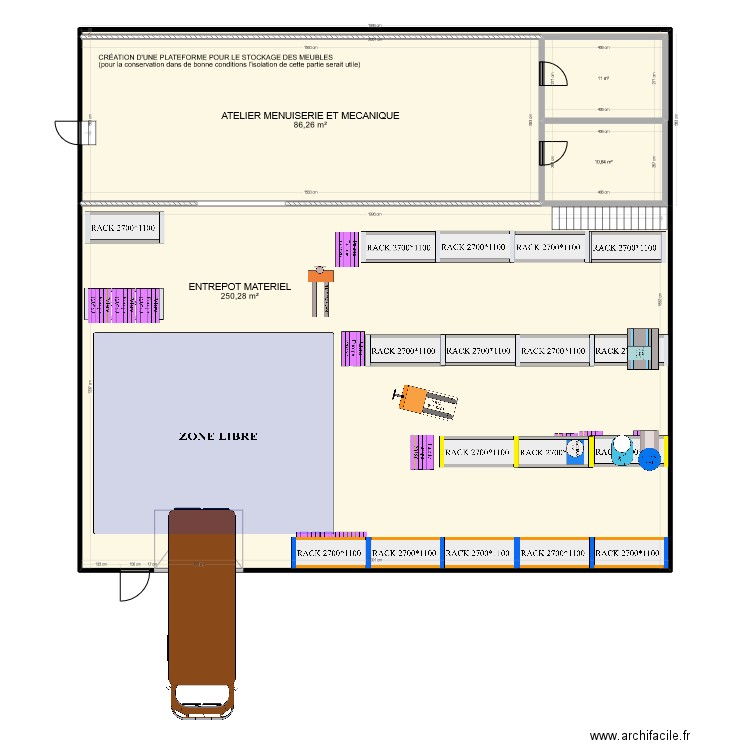 ATELIER . Plan de 4 pièces et 358 m2