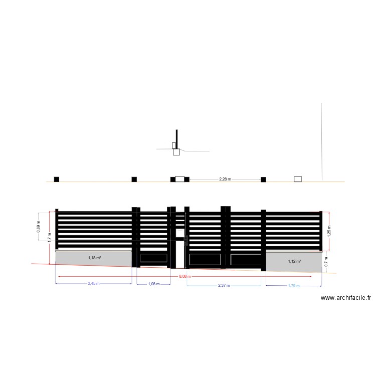 LE GONIDEC - CHATILLON. Plan de 0 pièce et 0 m2