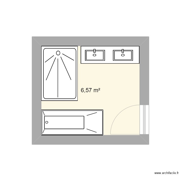 SDB. Plan de 0 pièce et 0 m2