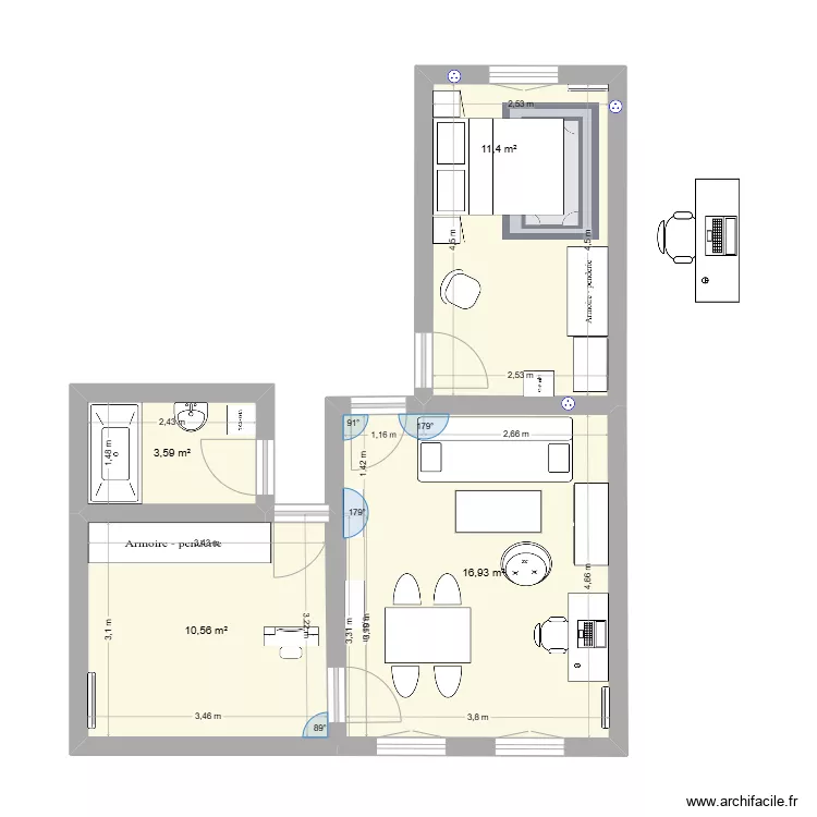 appartement . Plan de appartement . Plan de