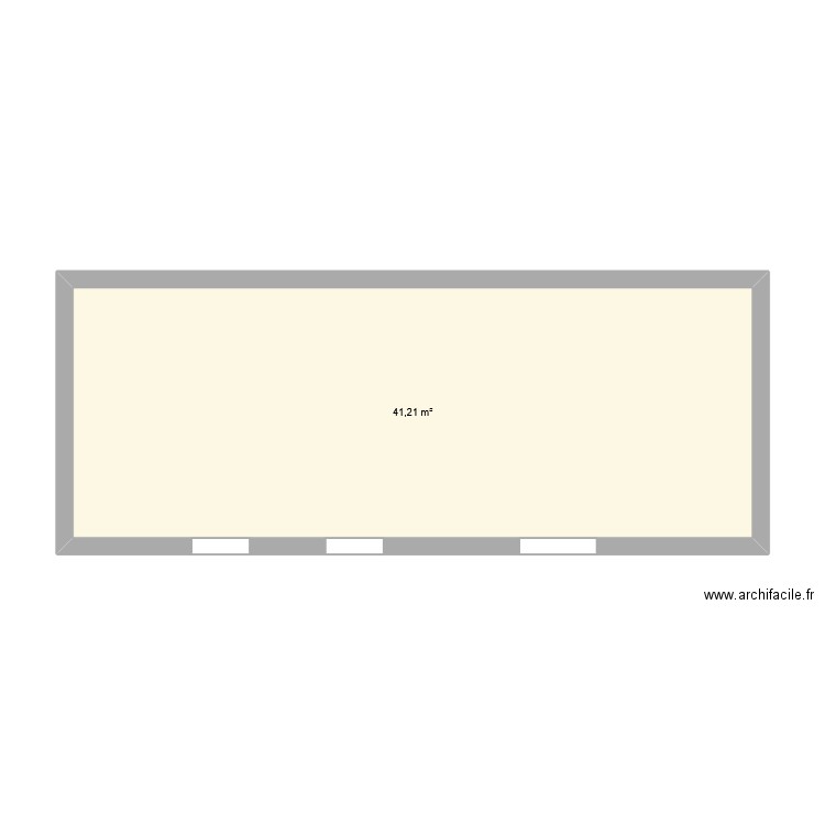 st sauveur. Plan de 1 pièce et 41 m2