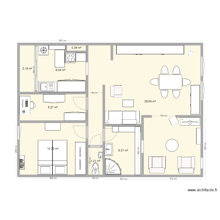 ROC. AA. Plan de 0 pièce et 0 m2