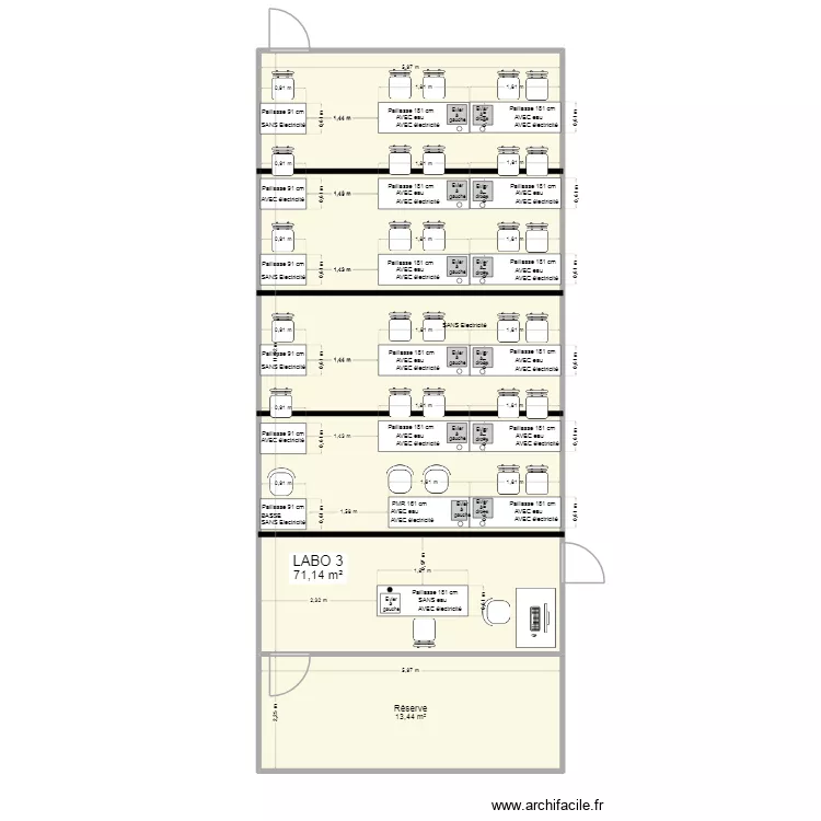 6 juillet Labo 3 (TP). Plan de 2 et 85 m² 6 juillet Labo 3 (TP). Plan de 2 et 85 m²