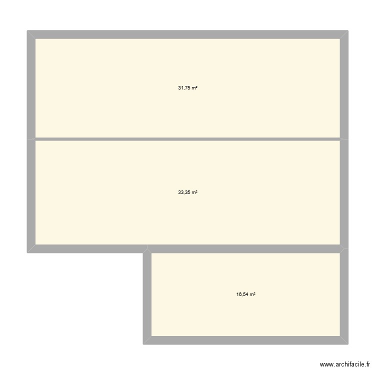 toiture aurore castel. Plan de 3 pièces et 82 m2