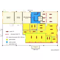 GAEC la Marmitte noms des pi&egrave;ces version 3 pentes des sols