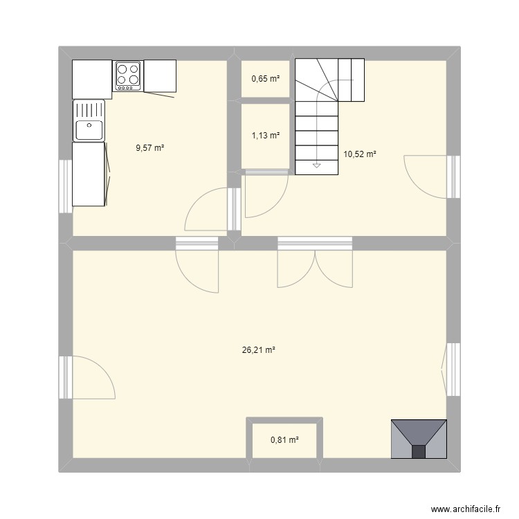 BAS MAISON. Plan de 0 pièce et 0 m2