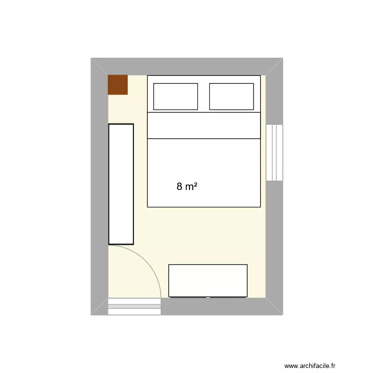 ch Mö. Plan de 1 et 8 m² ch Mö. Plan de 1 et 8 m²