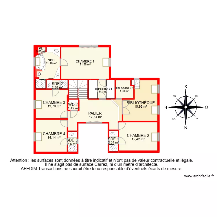 BI 33298 -. Plan de 41  et 460 m²