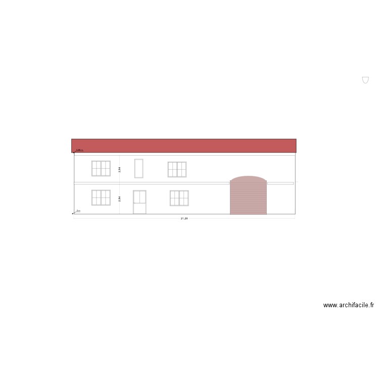 FACADE EST. Plan de 0 pièce et 0 m2