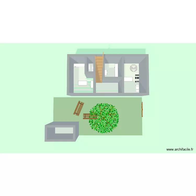 etage  mus&eacute;e de la Comtesse de S&eacute;gur. Plan de 5  et 36 m²