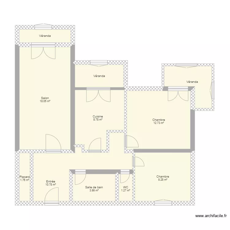 ouled fayet 2. Plan de 11 Pièces et 77 m² ouled fayet 2. Plan de 11 Pièces et 77 m²